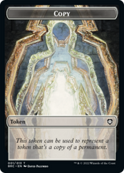Copy // Inkling Double-Sided Token [The Brothers' War Commander Tokens] Magic: The Gathering