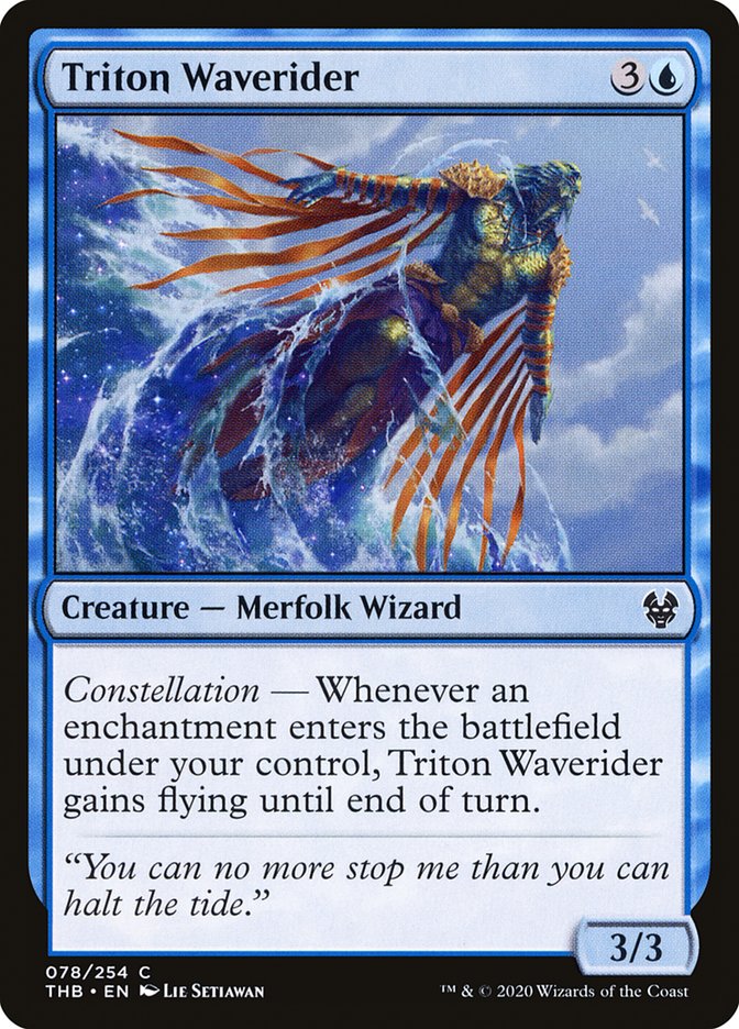 Triton Waverider [Theros Beyond Death] Magic: The Gathering