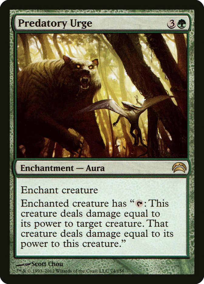Predatory Urge [Planechase 2012] Magic: The Gathering