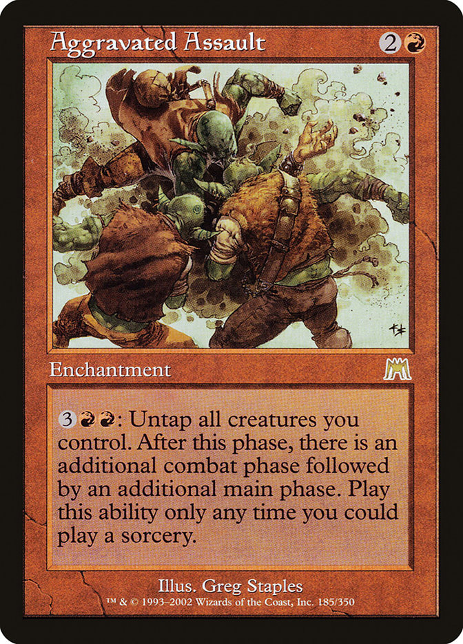 Aggravated Assault [Onslaught] Magic: The Gathering