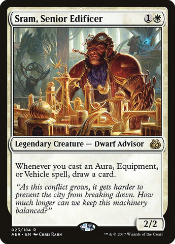 Sram, Senior Edificer [Aether Revolt] Magic: The Gathering