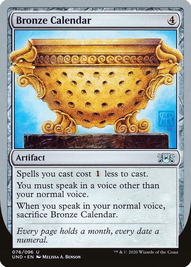Bronze Calendar [Unsanctioned] Magic: The Gathering