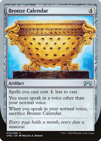 Bronze Calendar [Unsanctioned] Magic: The Gathering