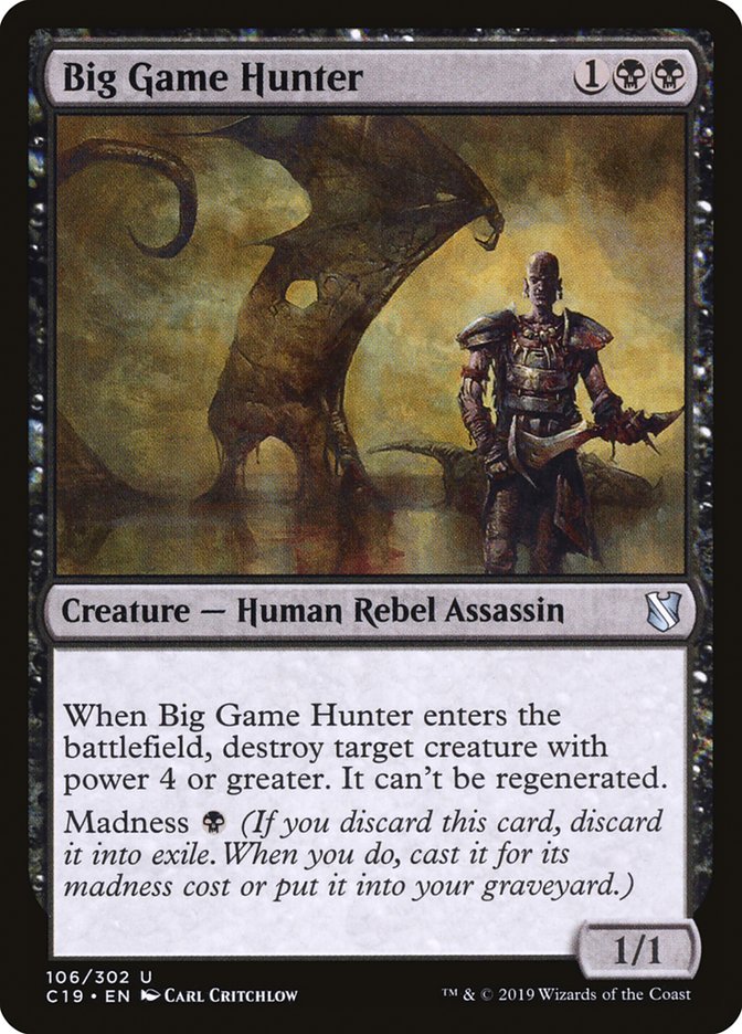 Big Game Hunter [Commander 2019] Magic: The Gathering