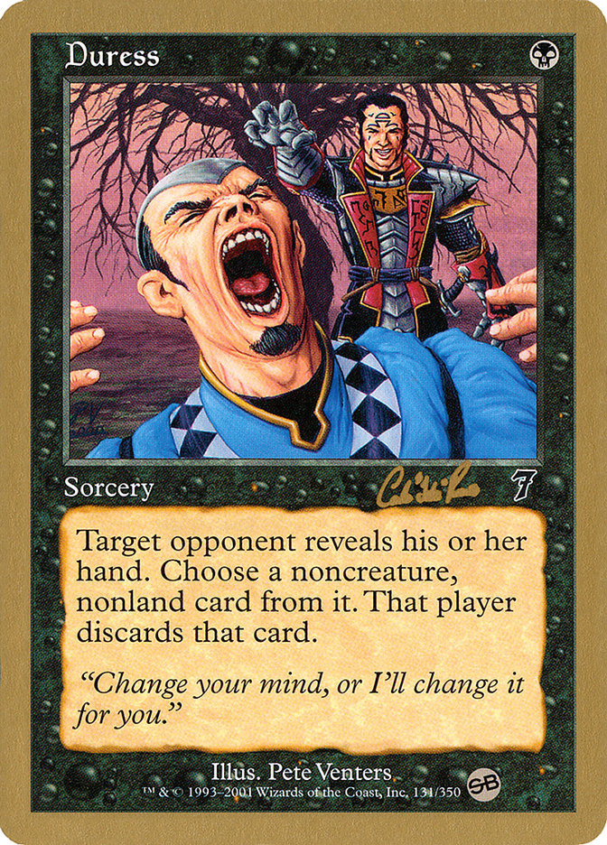 Duress (Carlos Romao) (SB) [World Championship Decks 2002] Magic: The Gathering