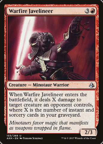 Warfire Javelineer [Amonkhet] Magic: The Gathering