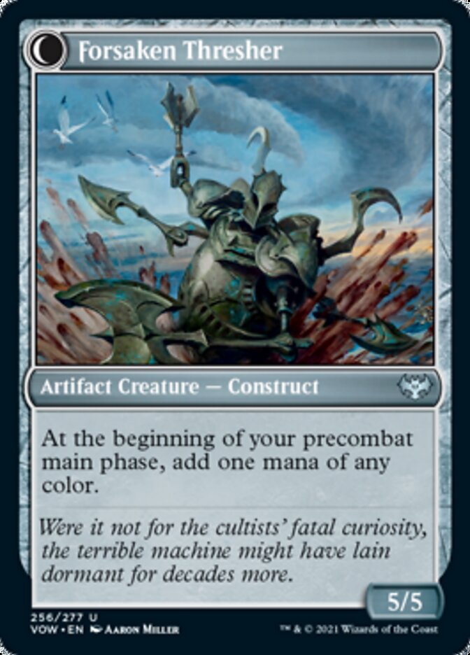 Foreboding Statue // Forsaken Thresher [Innistrad: Crimson Vow] Magic: The Gathering