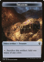 Treasure // Zombie Double-Sided Token [Commander Legends Tokens] Magic: The Gathering