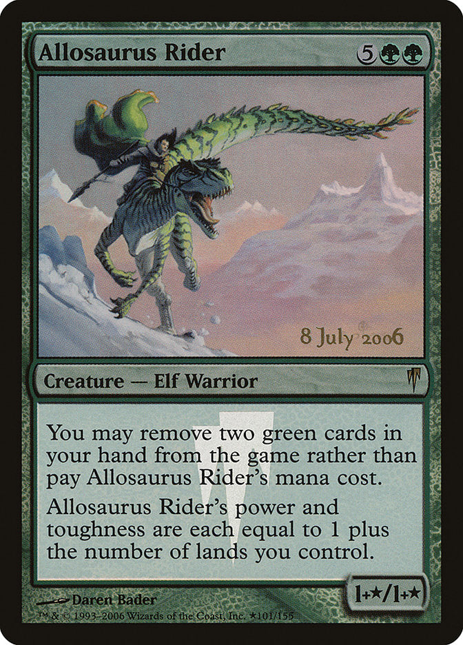 Allosaurus Rider [Coldsnap Promos] Magic: The Gathering