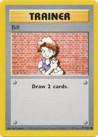 Bill (91/102) [Base Set Shadowless Unlimited] Pokémon