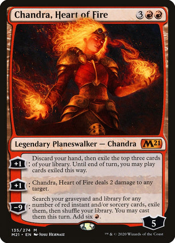 Chandra, Heart of Fire [Core Set 2021] Magic: The Gathering