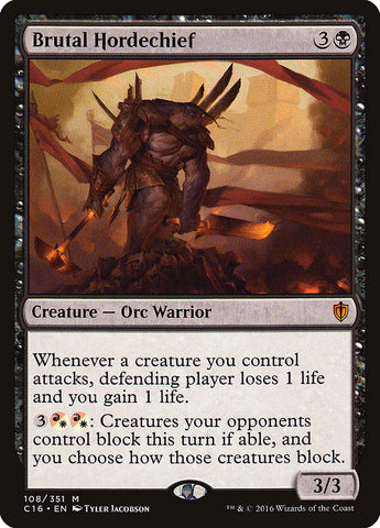 Brutal Hordechief [Commander 2016] Magic: The Gathering