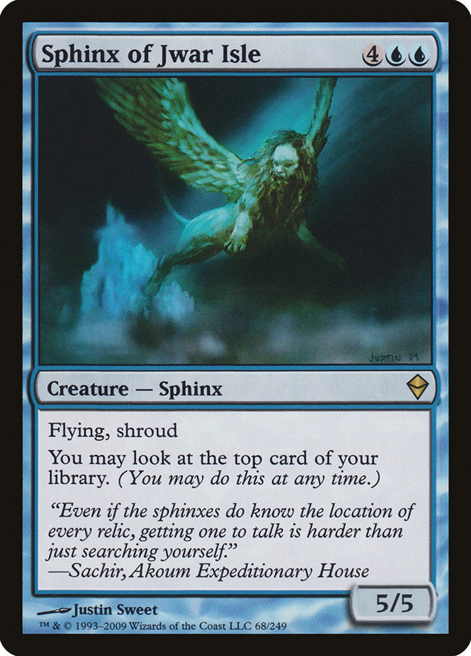 Sphinx of Jwar Isle [Zendikar] Magic: The Gathering