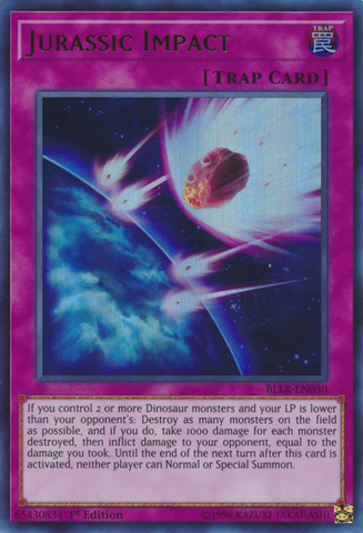 Jurassic Impact [BLLR-EN030] Ultra Rare Yu-Gi-Oh!