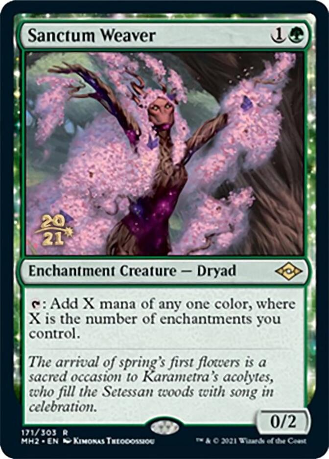 Sanctum Weaver [Modern Horizons 2 Prerelease Promos] Magic: The Gathering
