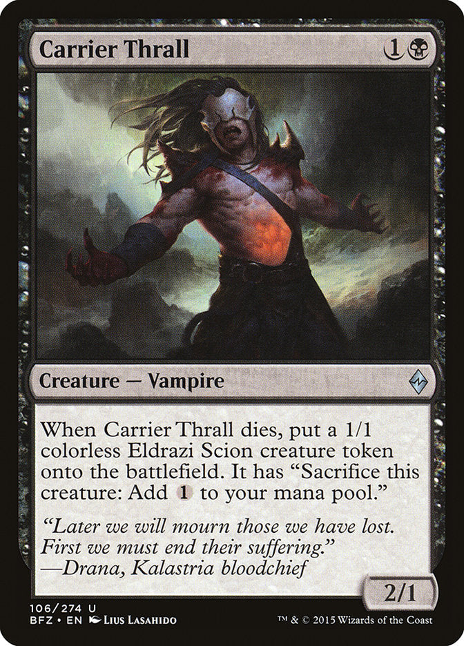 Carrier Thrall [Battle for Zendikar] Magic: The Gathering