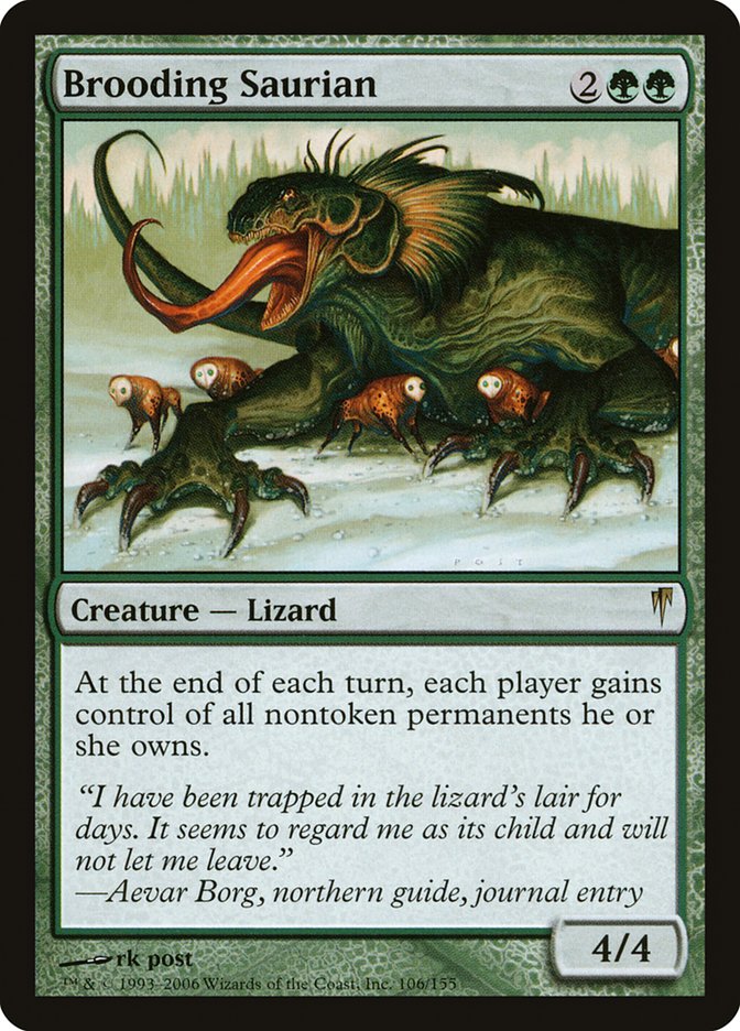 Brooding Saurian [Coldsnap] Magic: The Gathering