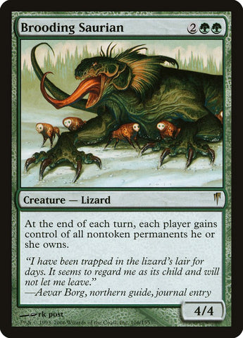 Brooding Saurian [Coldsnap] Magic: The Gathering