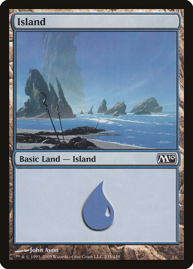 Island (235) [Magic 2010] Magic: The Gathering
