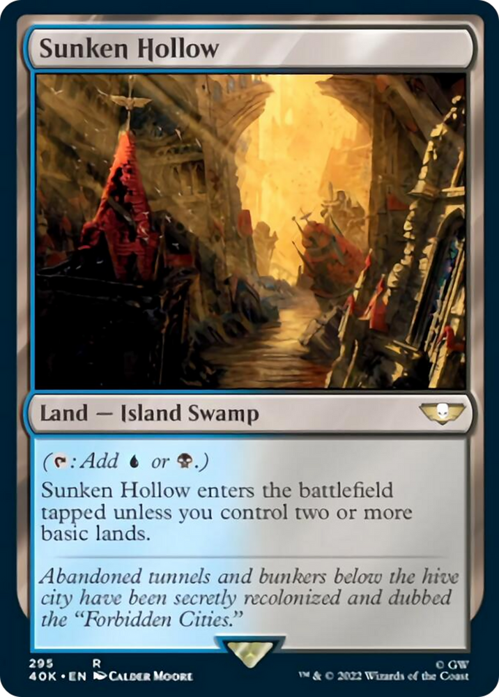 Sunken Hollow [Warhammer 40,000] Magic: The Gathering