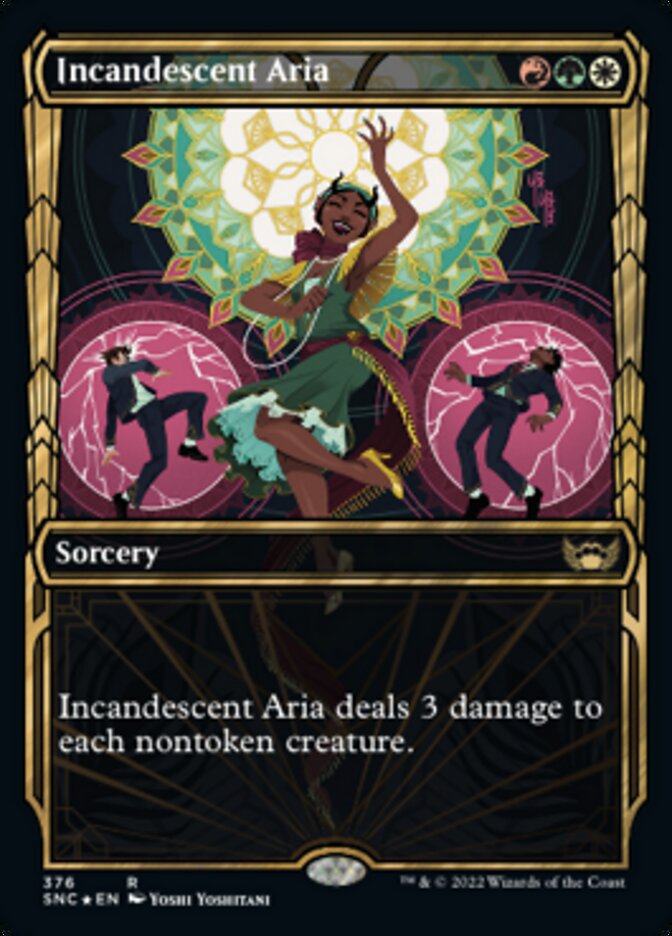 Incandescent Aria (Showcase Golden Age Gilded Foil) [Streets of New Capenna] Magic: The Gathering
