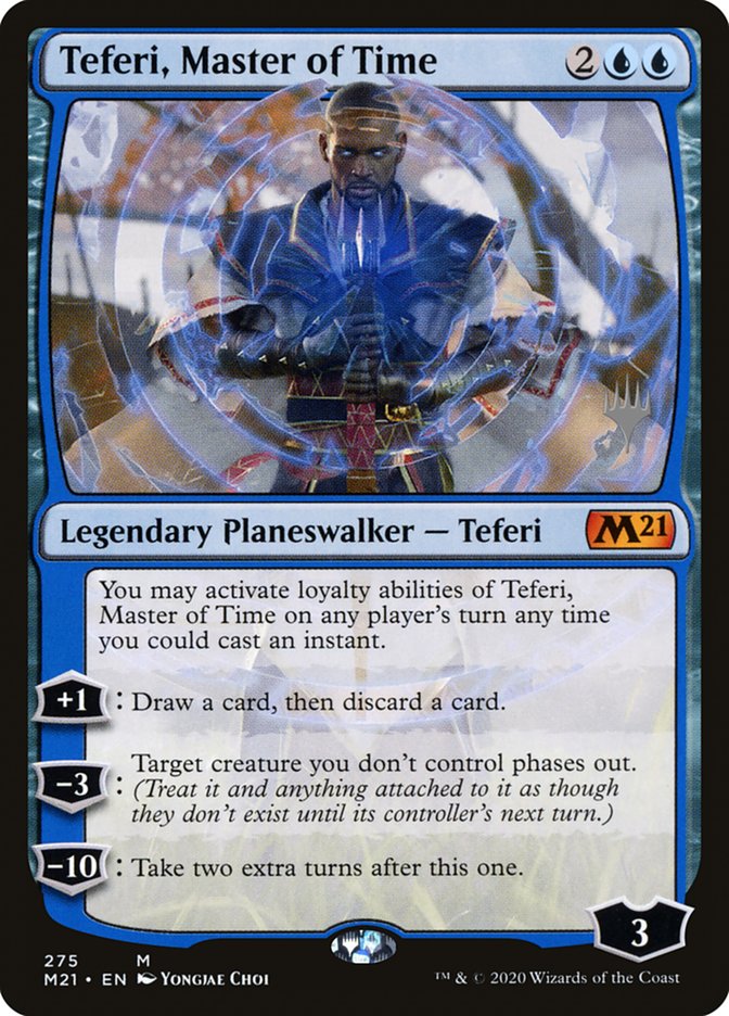 Teferi, Master of Time (Promo Pack) (275) [Core Set 2021 Promos] Magic: The Gathering