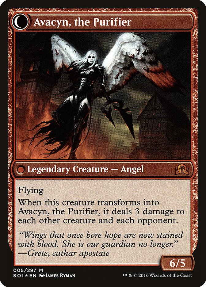 Archangel Avacyn // Avacyn, the Purifier [Shadows over Innistrad Prerelease Promos] Magic: The Gathering
