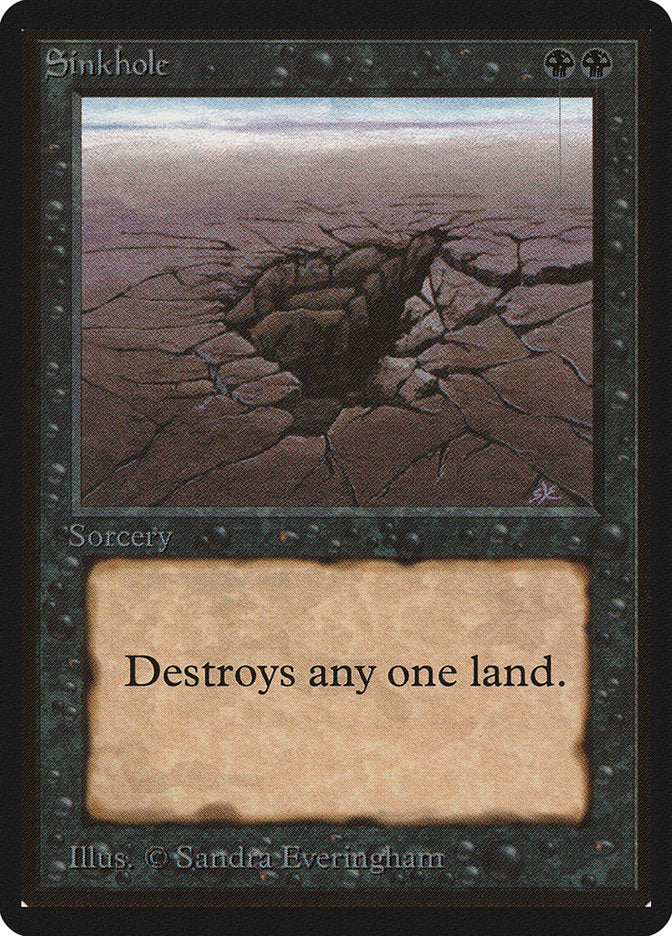 Sinkhole [Beta Edition] Magic: The Gathering