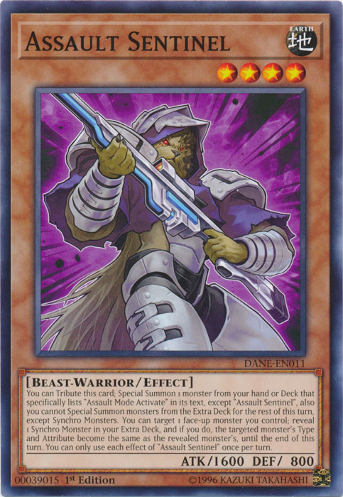 Assault Sentinel [DANE-EN011] Common Yu-Gi-Oh!