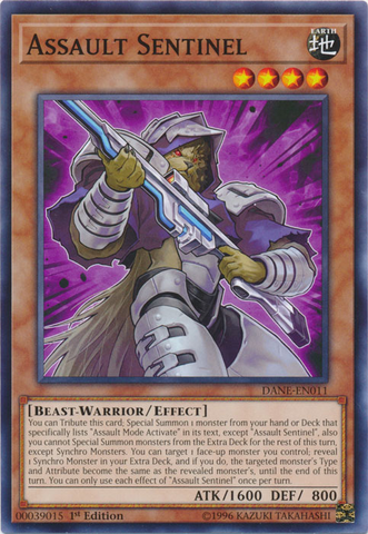Assault Sentinel [DANE-EN011] Common Yu-Gi-Oh!