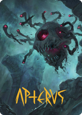 Ghastly Death Tyrant Art Card (Gold-Stamped Signature) [Commander Legends: Battle for Baldur's Gate Art Series] Magic: The Gathering