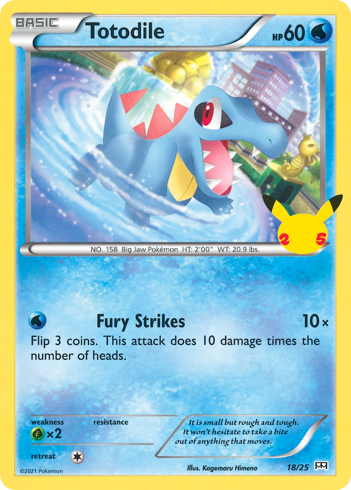 Totodile (18/25) [McDonald's 25th Anniversary] Pokémon