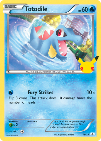 Totodile (18/25) [McDonald's 25th Anniversary] Pokémon