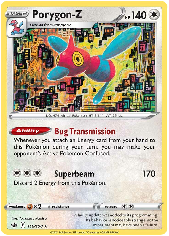 Porygon-Z (118/198) [Sword & Shield: Chilling Reign] Pokémon