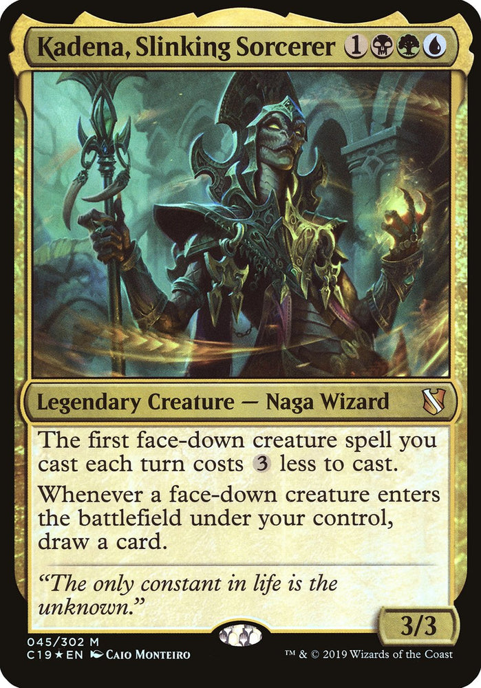 Kadena, Slinking Sorcerer (Oversized) [Commander 2019 Oversized] Magic: The Gathering