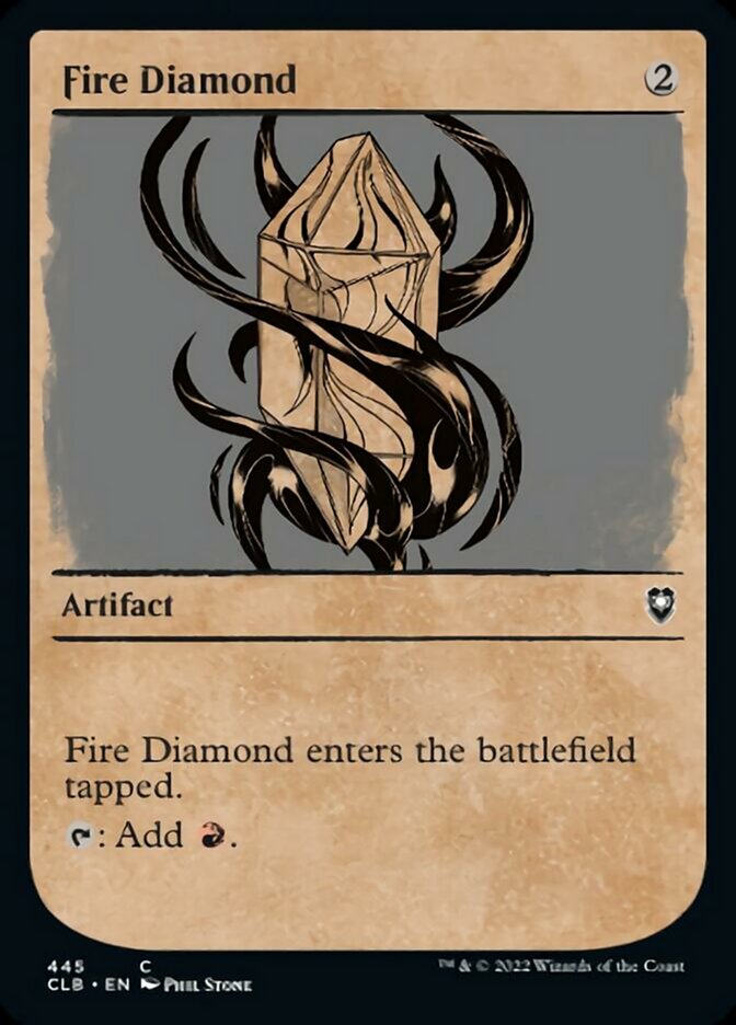 Fire Diamond (Showcase) [Commander Legends: Battle for Baldur's Gate] Magic: The Gathering