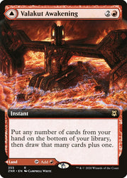 Valakut Awakening // Valakut Stoneforge (Extended Art) [Zendikar Rising] Magic: The Gathering