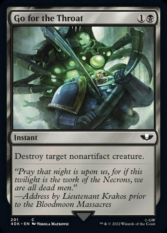 Go for the Throat [Warhammer 40,000] Magic: The Gathering