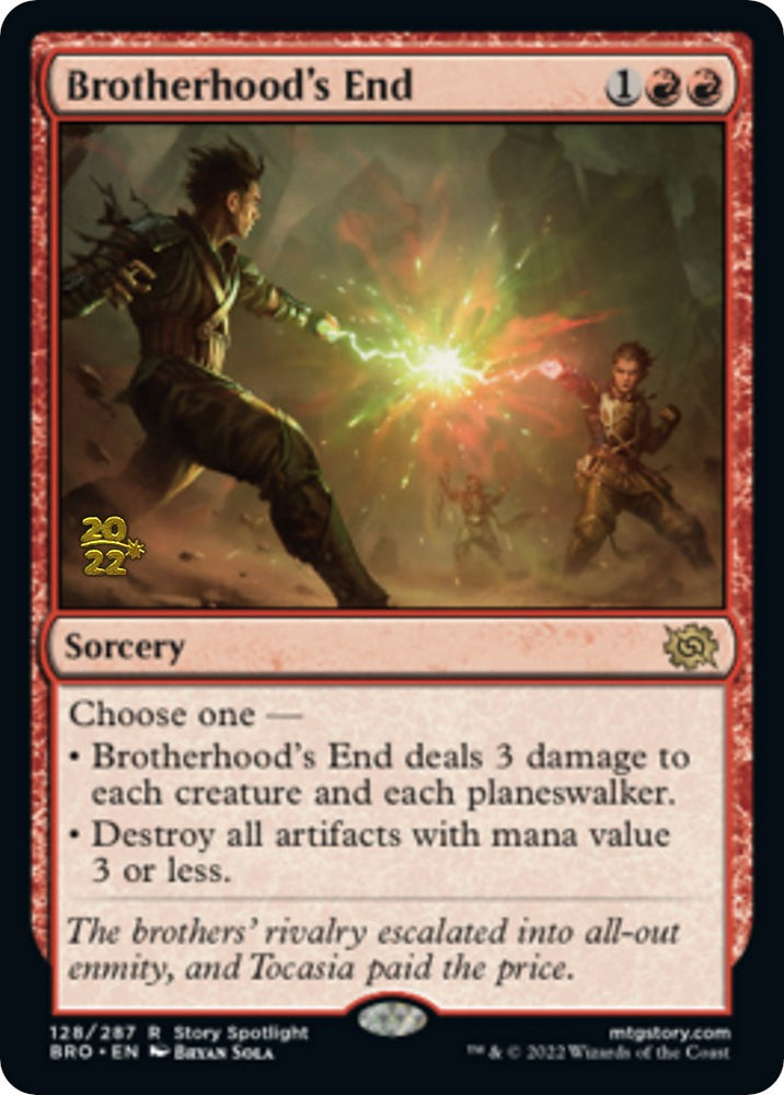 Brotherhood's End [The Brothers' War Prerelease Promos] Magic: The Gathering