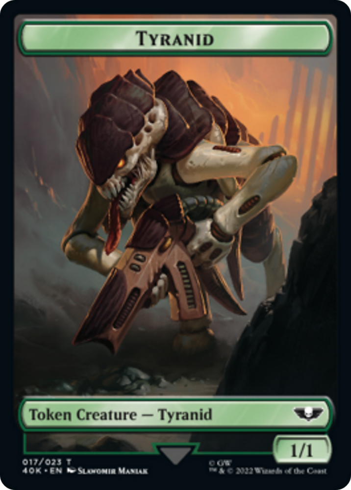 Tyranid (17) // Tyranid (18) Double-Sided Token [Warhammer 40,000 Tokens] Magic: The Gathering