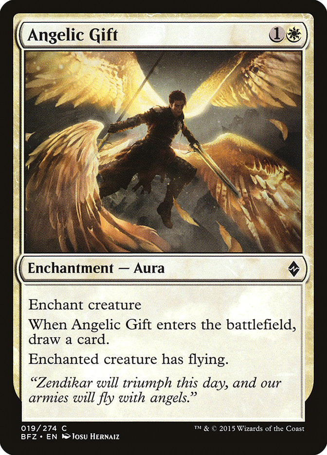 Angelic Gift [Battle for Zendikar] Magic: The Gathering