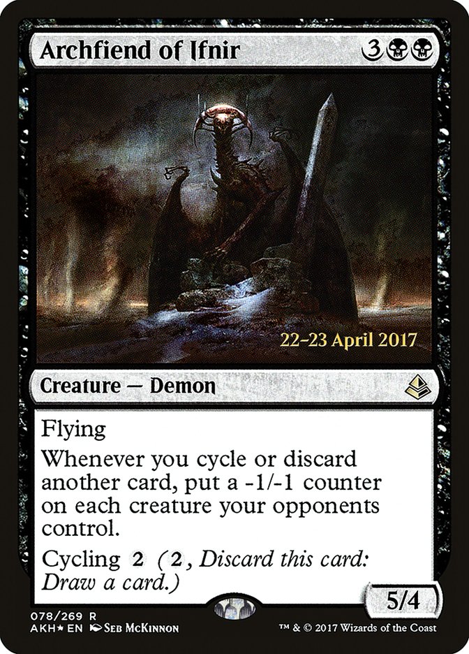 Archfiend of Ifnir [Amonkhet Prerelease Promos] Magic: The Gathering