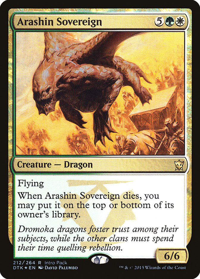 Arashin Sovereign (Intro Pack) [Dragons of Tarkir Promos] Magic: The Gathering