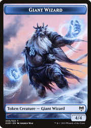 Dwarf Berserker // Giant Wizard Double-Sided Token [Kaldheim Tokens] Magic: The Gathering
