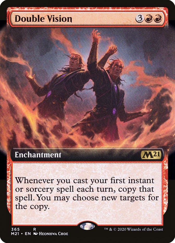 Double Vision (Extended Art) [Core Set 2021] Magic: The Gathering
