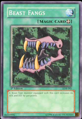 Beast Fangs [LOB-041] Common Yu-Gi-Oh!