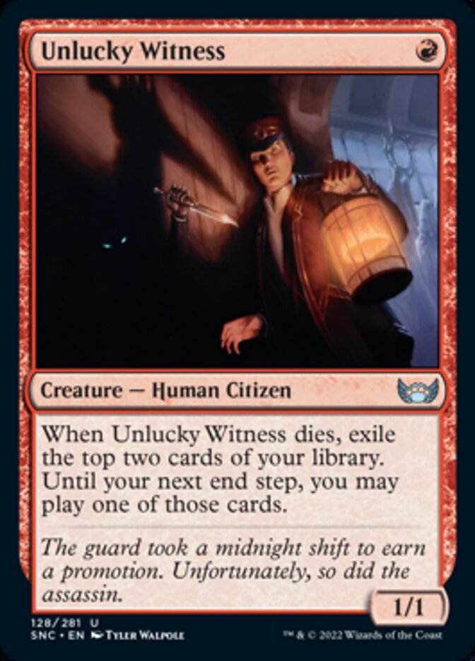 Unlucky Witness [Streets of New Capenna] Magic: The Gathering