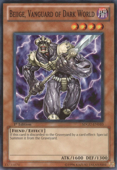Beiige, Vanguard of Dark World [SDGU-EN010] Common Yu-Gi-Oh!
