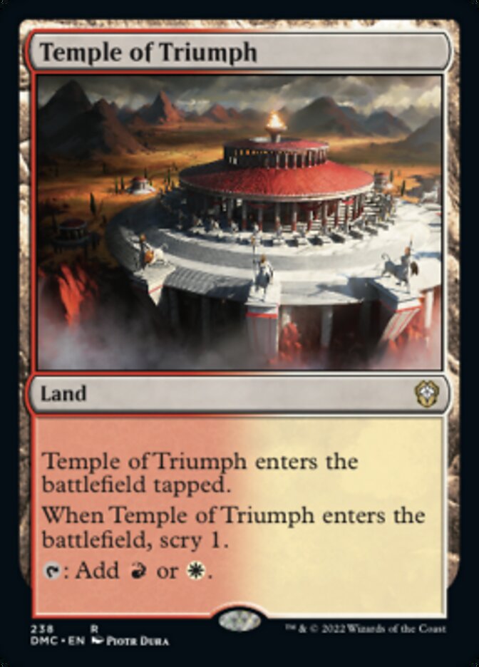 Temple of Triumph [Dominaria United Commander] Magic: The Gathering