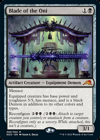Blade of the Oni (Promo Pack) [Kamigawa: Neon Dynasty Promos] Magic: The Gathering